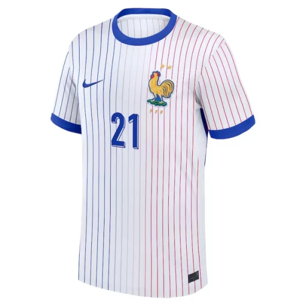 Maillot France L. Hernandez 21 Homme Extérieur Euro 2024