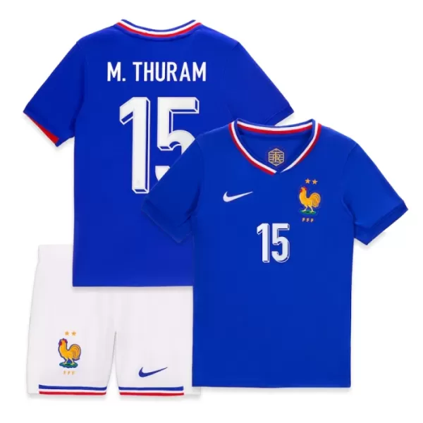 Maillot France M. Thuram 15 Enfant Domicile Euro 2024