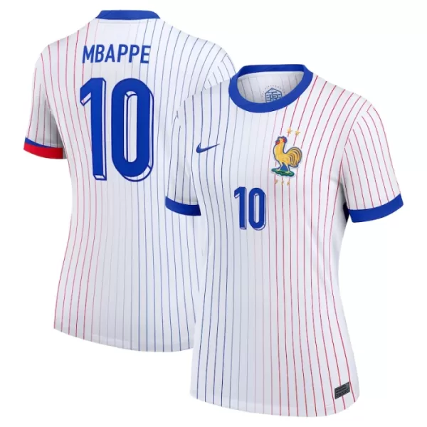 Maillot France Mbappé 10 Femme Extérieur Euro 2024