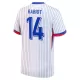 Maillot France Rabiot 14 Homme Extérieur Euro 2024