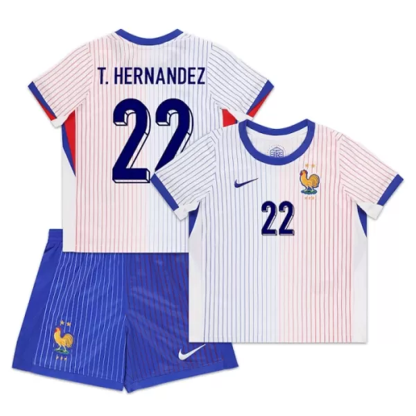 Maillot France T. Hernandez 22 Enfant Extérieur Euro 2024