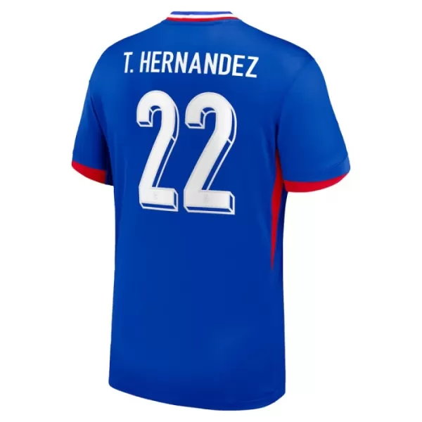 Maillot France T. Hernandez 22 Homme Domicile Euro 2024