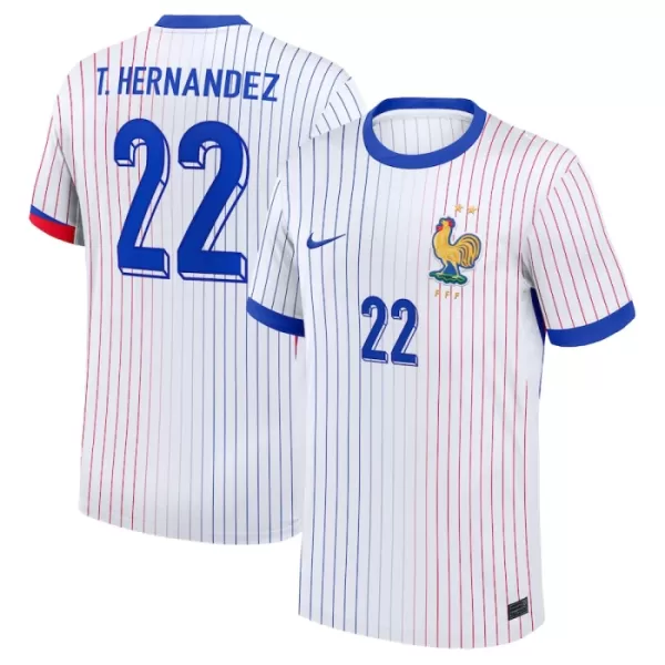 Maillot France T. Hernandez 22 Homme Extérieur Euro 2024