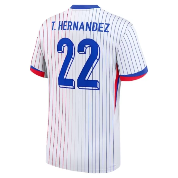 Maillot France T. Hernandez 22 Homme Extérieur Euro 2024