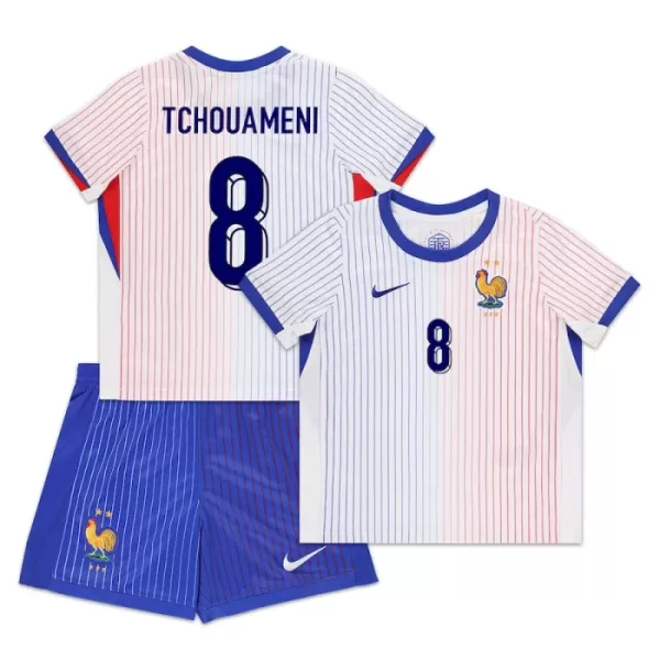 Maillot France Tchouameni 8 Enfant Extérieur Euro 2024