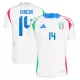 Maillot Italie Chiesa 14 Homme Extérieur Euro 2024