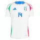 Maillot Italie Chiesa 14 Homme Extérieur Euro 2024