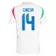 Maillot Italie Chiesa 14 Homme Extérieur Euro 2024