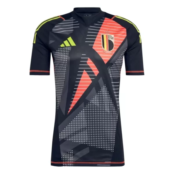 Maillot Gardien Belgique Homme Euro 2024 Noire