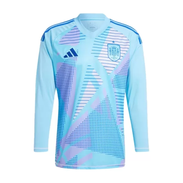 Maillot Gardien Espagne Homme Euro 2024 Bleue Manches Longues