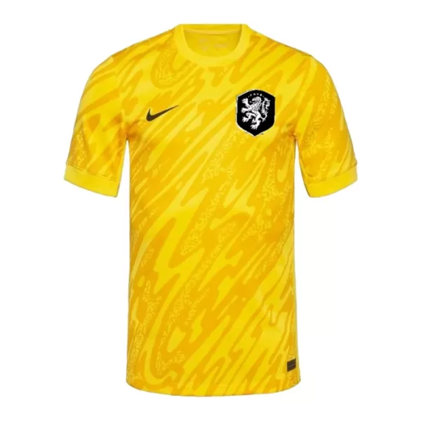 Maillot Gardien Pays-Bas Homme Euro 2024 Jaune