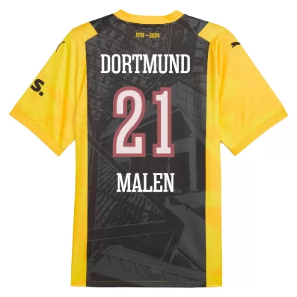 Maillot Borussia Dortmund Malen 21 Homme Anniversaire 2023-24