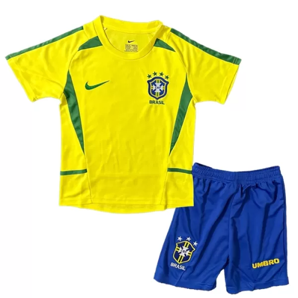 Maillot Brésil 2002-2003 Enfant Domicile Rétro