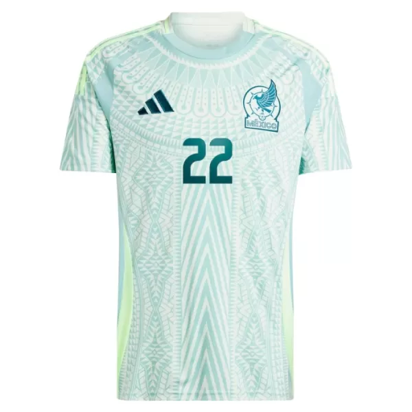 Maillot Mexique Hirving Lozano 22 Homme Extérieur 2024