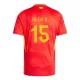 Maillot Espagne Alex Baena 15 Homme Domicile Euro 2024