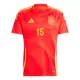 Maillot Espagne Alex Baena 15 Homme Domicile Euro 2024