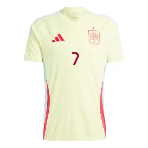 Maillot Espagne Alvaro Morata 7 Homme Extérieur Euro 2024