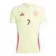 Maillot Espagne Alvaro Morata 7 Homme Extérieur Euro 2024