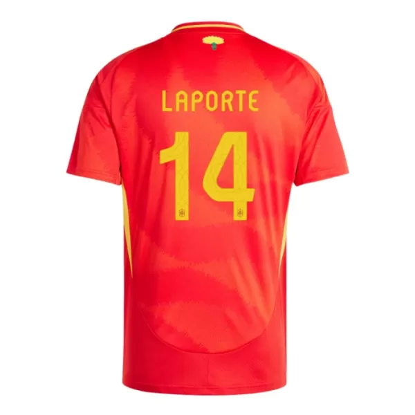 Maillot Espagne Aymeric Laporte 14 Homme Domicile Euro 2024