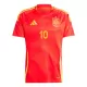 Maillot Espagne Dani Olmo 10 Enfant Domicile Euro 2024