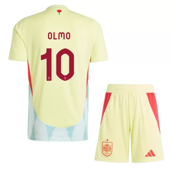 Maillot Espagne Dani Olmo 10 Enfant Extérieur Euro 2024