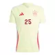 Maillot Espagne Dani Vivian 25 Homme Extérieur Euro 2024