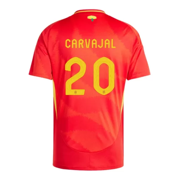 Maillot Espagne Daniel Carvajal 20 Homme Domicile Euro 2024