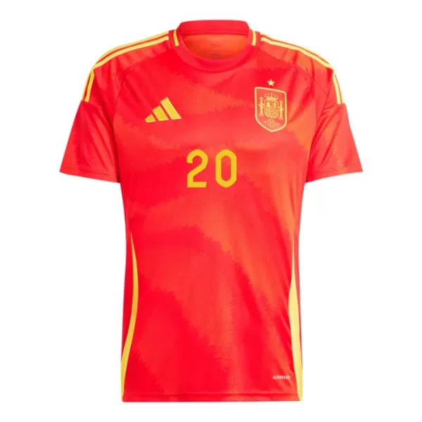 Maillot Espagne Daniel Carvajal 20 Homme Domicile Euro 2024