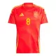 Maillot Espagne Fabian Ruiz 8 Homme Domicile Euro 2024