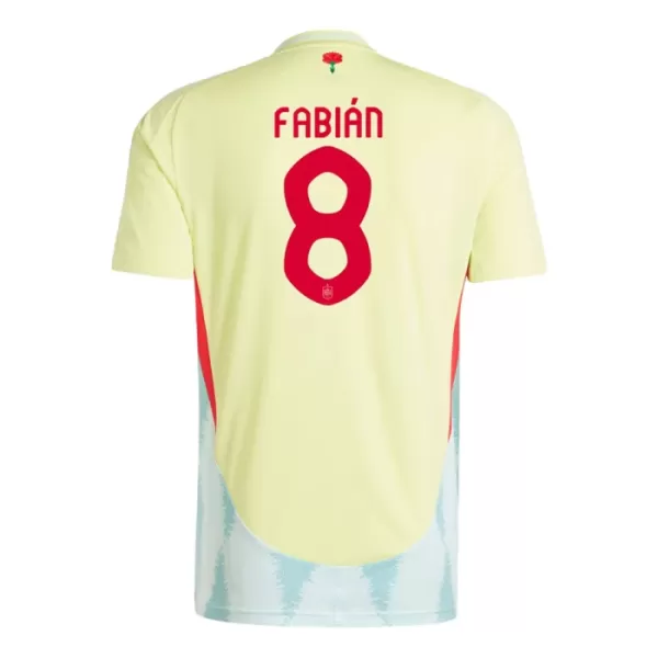 Maillot Espagne Fabian Ruiz 8 Homme Extérieur Euro 2024