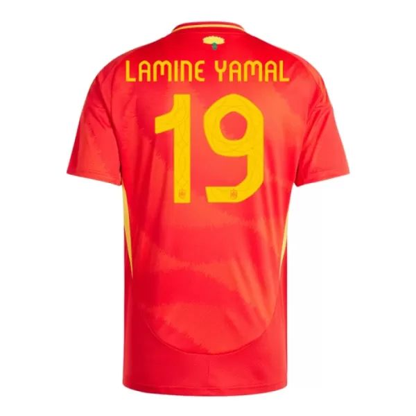 Maillot Espagne Lamine Yamal 19 Homme Domicile Euro 2024