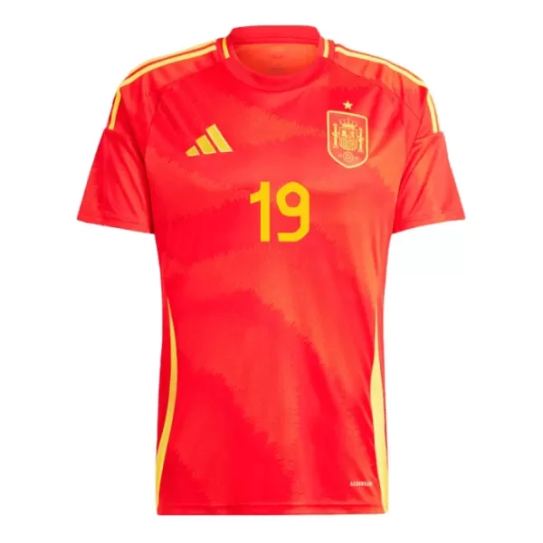 Maillot Espagne Lamine Yamal 19 Homme Domicile Euro 2024