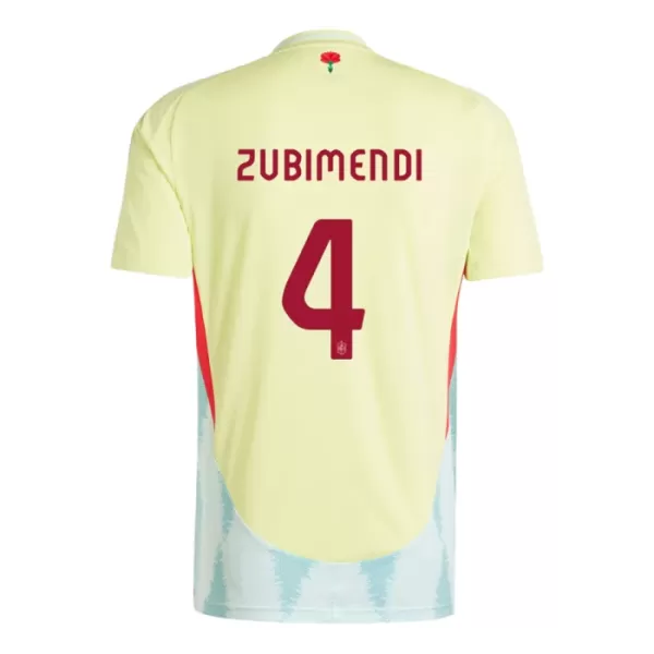 Maillot Espagne Martin Zubimendi 4 Homme Extérieur Euro 2024