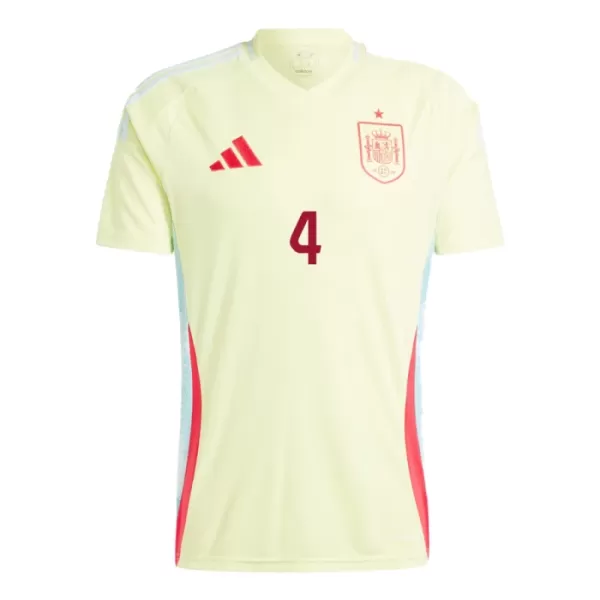 Maillot Espagne Martin Zubimendi 4 Homme Extérieur Euro 2024