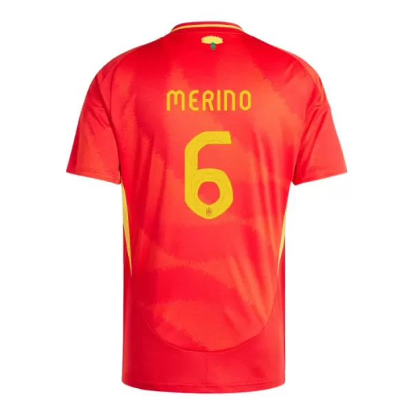 Maillot Espagne Mikel Merino 6 Homme Domicile Euro 2024