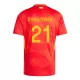 Maillot Espagne Mikel Oyarzabal 21 Homme Domicile Euro 2024