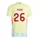 Maillot Espagne Pedri 26 Enfant Extérieur Euro 2024