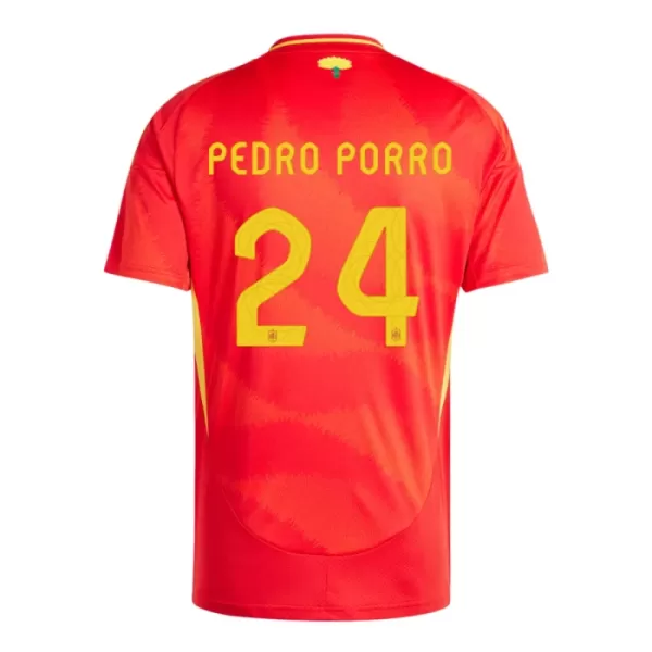 Maillot Espagne Pedro Porro 24 Homme Domicile Euro 2024