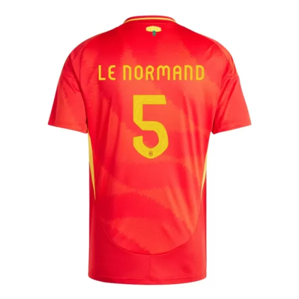 Maillot Espagne Robin Le Normand 5 Homme Domicile Euro 2024