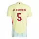 Maillot Espagne Robin Le Normand 5 Homme Extérieur Euro 2024