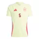 Maillot Espagne Robin Le Normand 5 Homme Extérieur Euro 2024