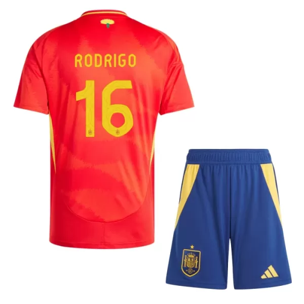 Maillot Espagne Rodrigo 16 Enfant Domicile Euro 2024