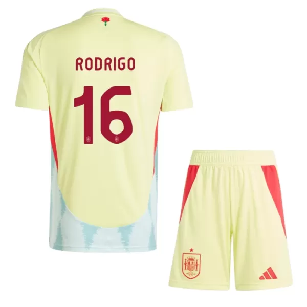 Maillot Espagne Rodrigo 16 Enfant Extérieur Euro 2024