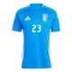 Maillot Italie Alessandro Bastoni 23 Homme Domicile Euro 2024