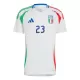 Maillot Italie Alessandro Bastoni 23 Homme Extérieur Euro 2024