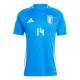 Maillot Italie Federico Chiesa 14 Homme Domicile Euro 2024