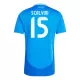 Maillot Italie Giorgio Scalvini 15 Homme Domicile Euro 2024