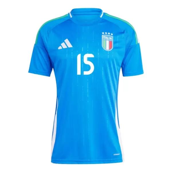 Maillot Italie Giorgio Scalvini 15 Homme Domicile Euro 2024