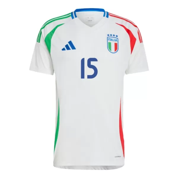 Maillot Italie Giorgio Scalvini 15 Homme Extérieur Euro 2024