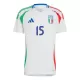 Maillot Italie Giorgio Scalvini 15 Homme Extérieur Euro 2024